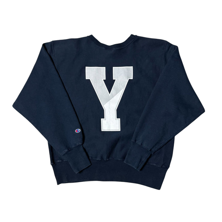 Y2K Yale Champion Reverse Weave Crewneck