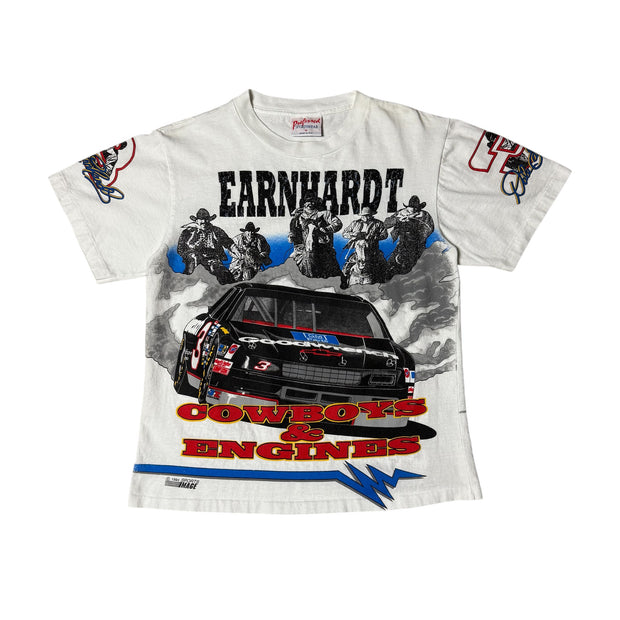 Rare 1994 Dale Earnhardt Cowboys & Engines All Over Print