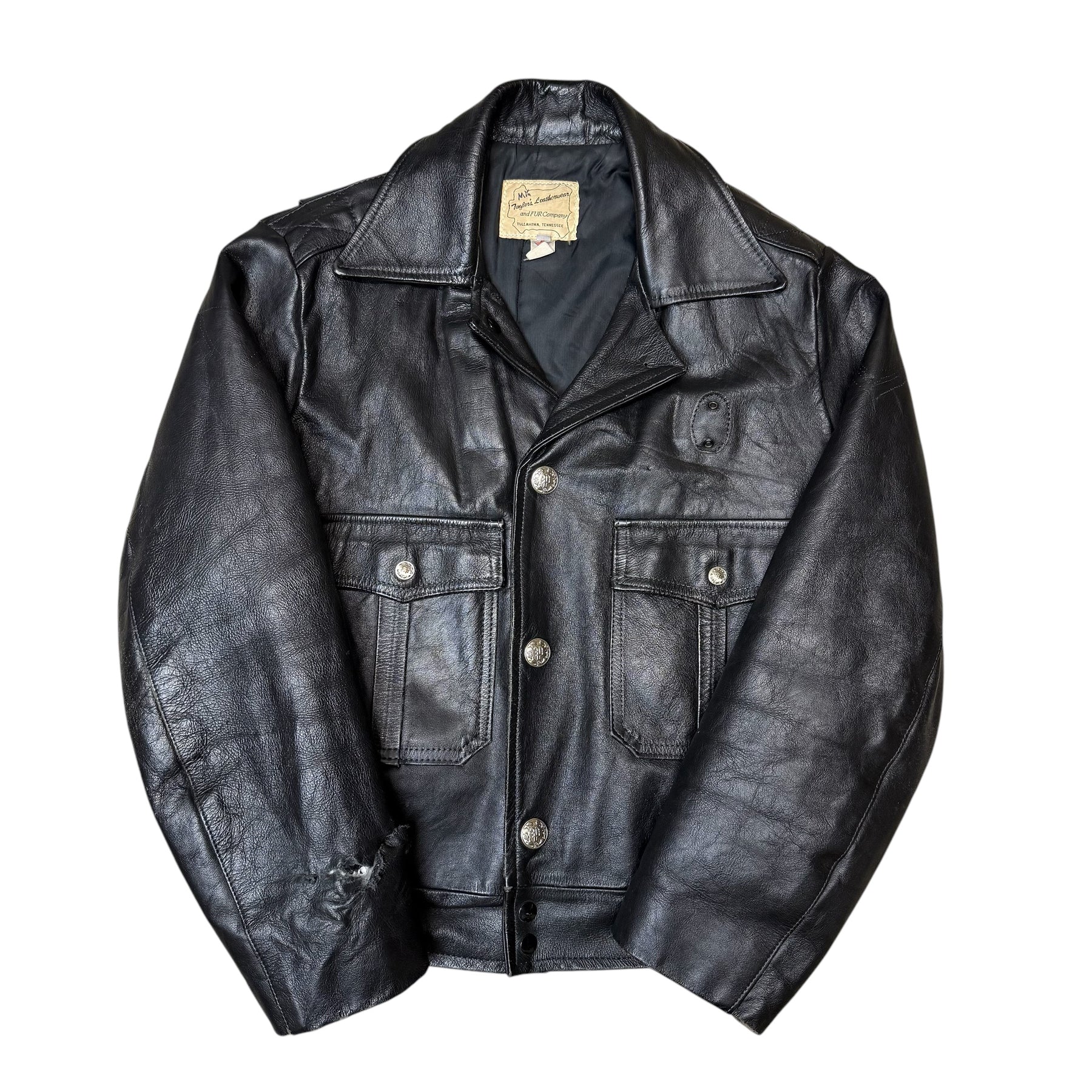 1980's Chicago Police Leather Motorcycle Jacket – Lost Vessel
