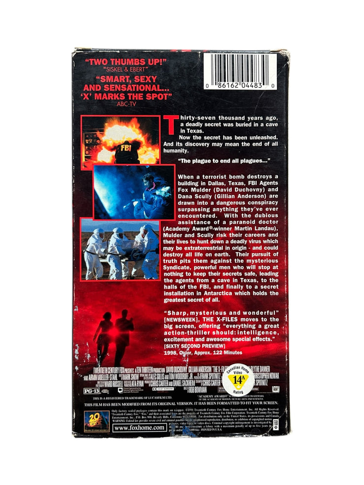 1998 X-Files VHS Tape