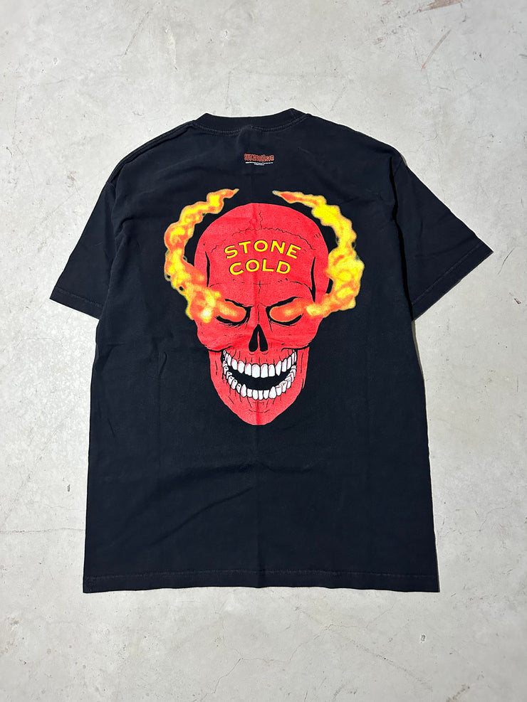2000 Stone Cold Red Skull Wrestling Tee