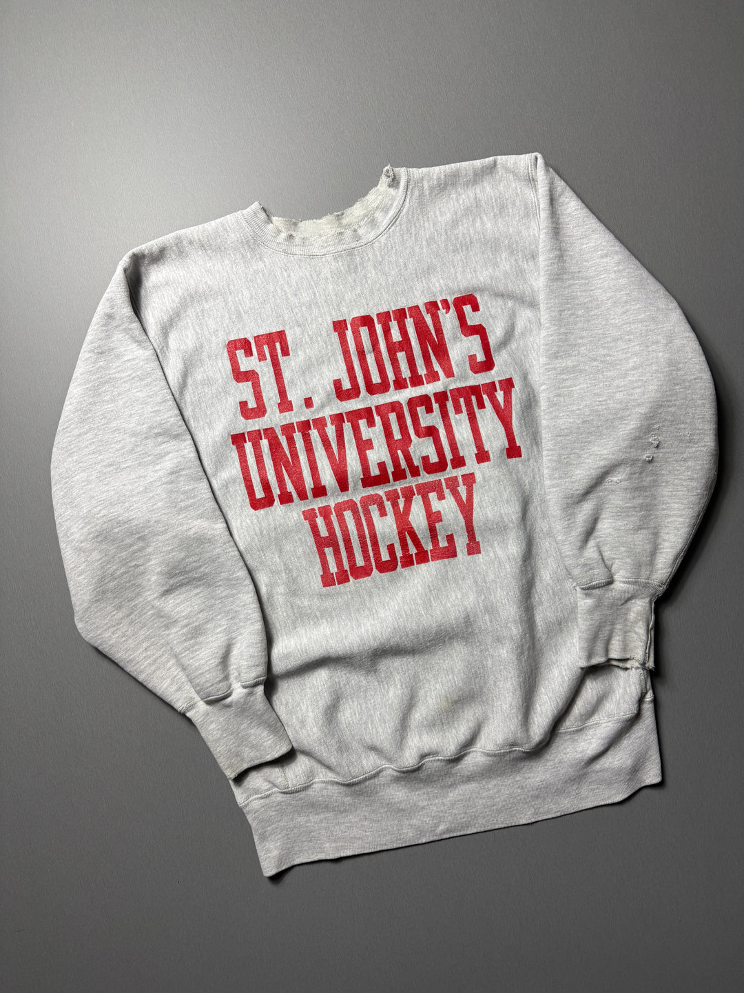 Vintage St. John's University Hockey Champion Reverse Weave – Lost