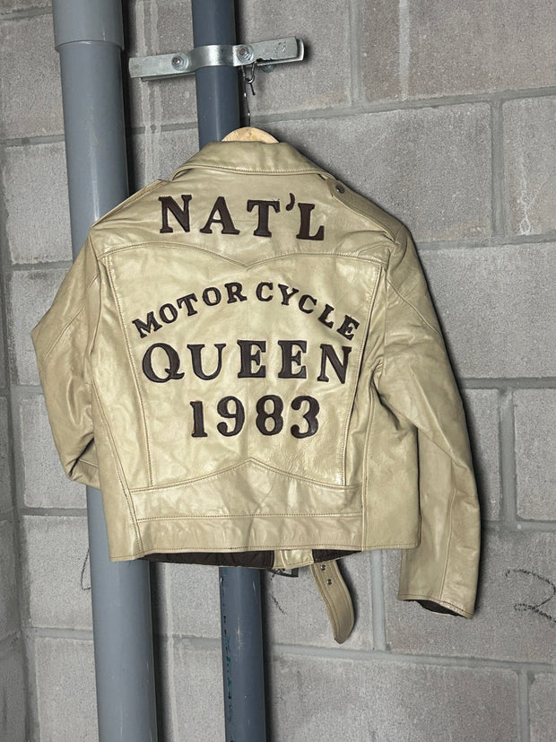 1983 Vintage Leather Biker Jacket