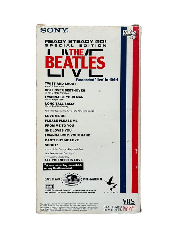 The Beatles Live VHS Tape