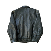 Vintage Green Leather Jacket