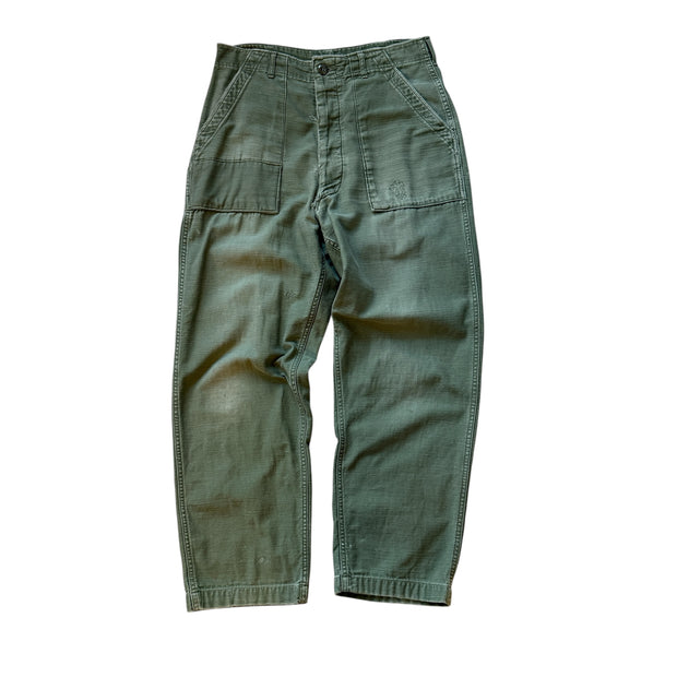 Uniquely Faded & Distressed Vintage Military Pants