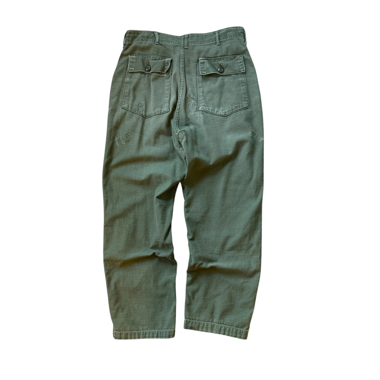 Uniquely Faded & Distressed Vintage Military Pants