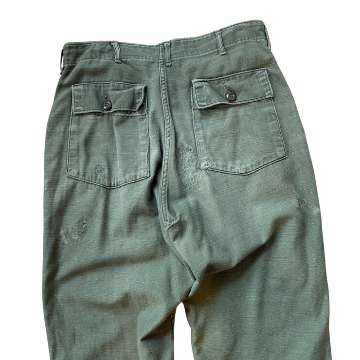 Uniquely Faded & Distressed Vintage Military Pants