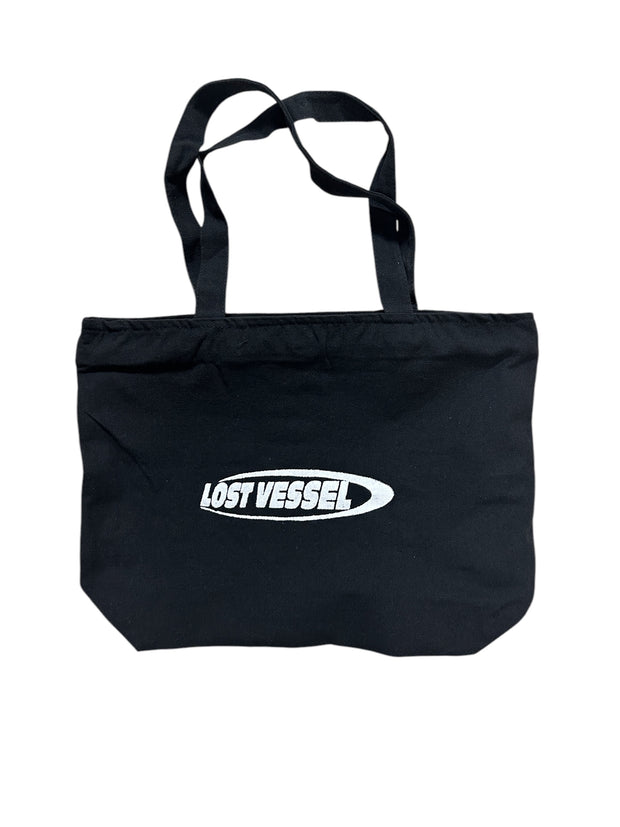 Lost Vessel Black Canvas Tote