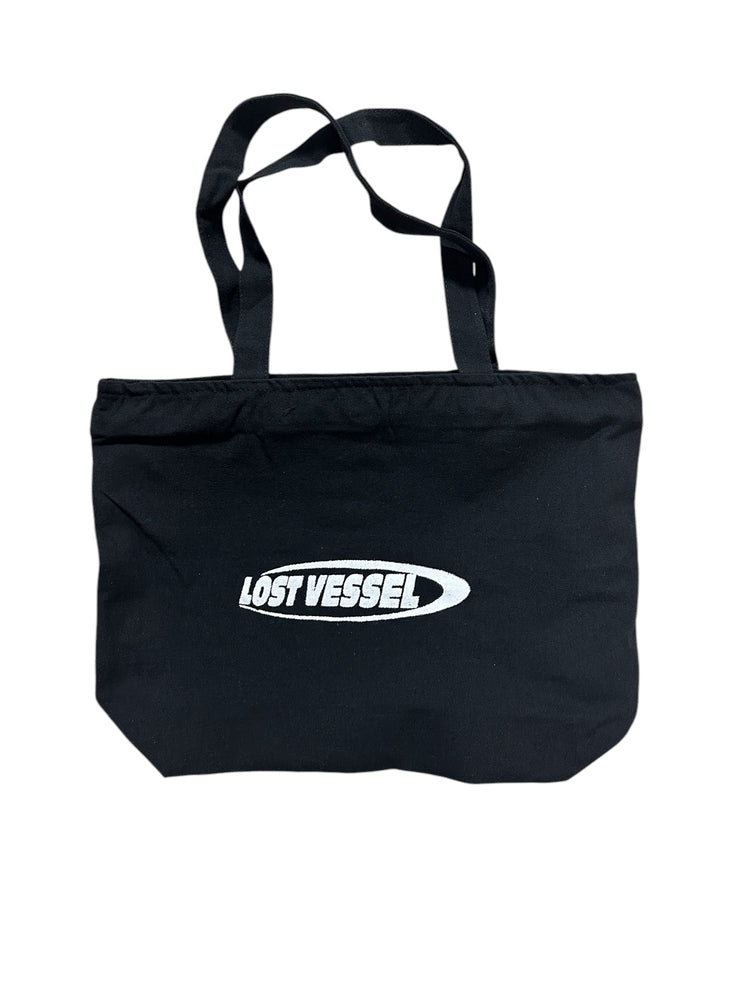 Lost Vessel Black Canvas Tote