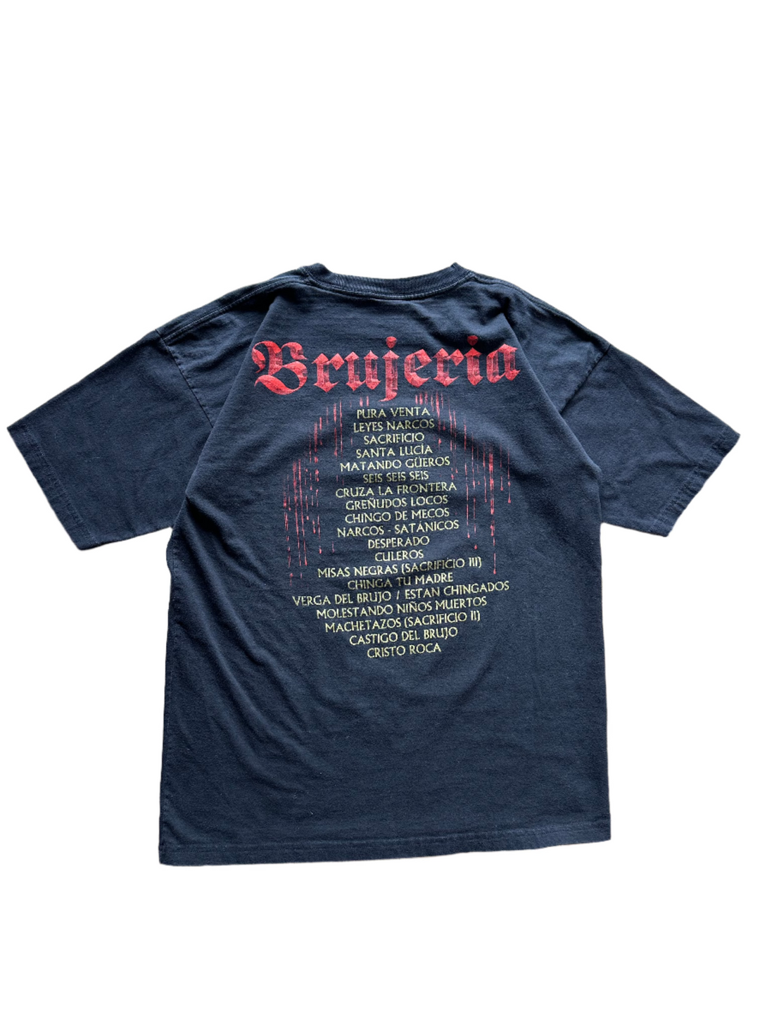 Tee-shirt Brujeria 'Matando Gueros' - Taille XL Noir - Coton - Neuf Sans étiquettes - Unisexe - Thème Musique Metal