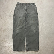 Vintage Distressed Carhartt Flannel Lined Carpenter Pants