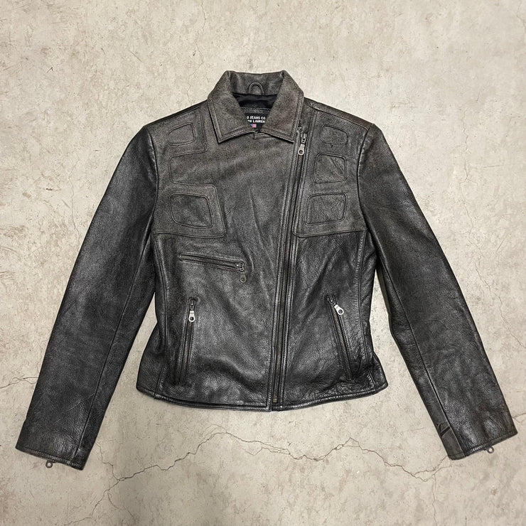 Vintage Polo Jeans Co Leather Jacket