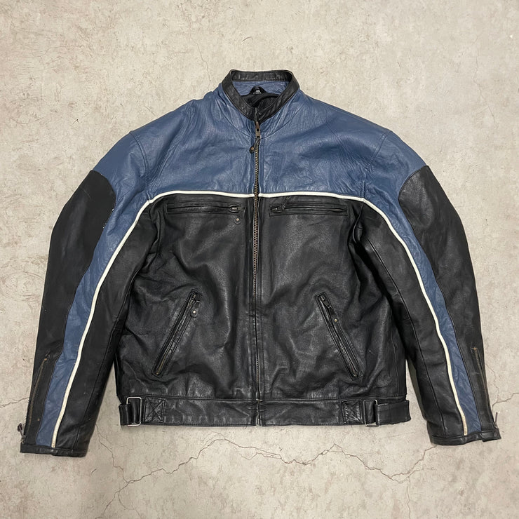 Vintage Leather Cafe Style Jacket