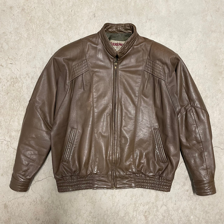 Vintage Brown Leather Jacket